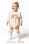Baby Girl Romper Girls' Romper Birthday Party Wedding Dress Bow Long Sleeve Romper