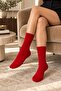 Red and White Striped Patterned Socks 1 Pair - 2