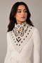 Patterned Double-Sided Knitwear Triangle Scarf - 2