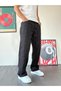 Black Jacquard Pattern Baggy Trousers - 6