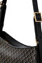 Women's Black Handbag with Brand Logo, Suitable for Daily Use - 4