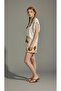 Combed Cotton Shorts Set Ruffle Sleeves Floral Printed Ecru Top Daisy Patterned Yellow Shorts - 5