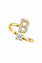 Steel Special Collection Marquise Letter Ring
