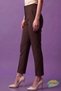 Women's High Waist Fabric Trousers – Pencil Zra Brown Office Business Stylish - 6