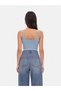Bisiklet Yaka Crop Top - 3