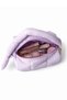 Lilac Makeup Bag with Thick Carrying Strap - 7