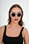 Cream Round Polo Exchange Sunglasses - 5