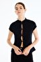 Slim Fit Half Turtleneck Basic Short Sleeve T-Shirt I6035Ax26Au - 5