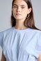 100% Cotton Crew Neck Poplin Short Sleeve Midi Dress I6411Ax26Au - 3