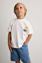 100% Cotton Regular Fit Crew Neck Printed Short Sleeve T-Shirt Baby Boy I6237A526Hs - 2