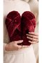 Women's Burgundy Cross-Strapped Furry House Slippers Byndcap01
