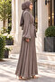 Glittery Evening Dress-Brown - 2