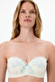 Ecru Lotus Lace Floral Padded Bra - 3