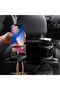 Car Seat Back Cup Holder and Headrest Bracket with Hidden Hook,Multifunctional Interior Storage Organizer,Black - 4