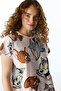 Lila Tom&Jerry Cat Patterned Pants Short Sleeve Pajama Set - 3