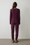 Burgundy Cozy Time V-Neck Long Sleeve Thermal Effect Pajama Set - 4