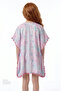 Girl's Pink Adela Heart Patterned Pompom Kaftan - 3
