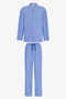 Men's Blue Cabin Checkered Long Sleeve Pajama Set