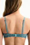 Blue Laluce Lace Underwire Bra - 2