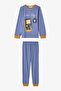 Boys' Let's Play Game Patterned Cotton Long Sleeve 2-Piece Pajama Set - 5