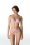 Light Pink Heart Floral Push up Padded Bra - 2