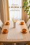 Guipure Cotton Runner - Latte Beige Color 40X140 cm