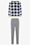 Plaid Men's Oversize Gingham Jogger Pajama Set