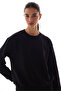 Black Oversized Active Sweatshirt