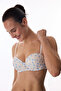 Off-White Pop up Supported Floral Lace Lace Bra - 2