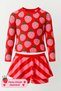 Girl's 2-Piece Swimsuit with Skirt Detail