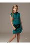 Girl's Cat Model Hooded Knitwear Dress - 2