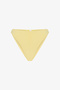 Yellow Minimal Mid-Waist Bikini Bottom - 4