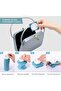 Collapsible Silicone Water Bottle,20oz BPA-Free Foldable Bottle,Leakproof Valve for Gym,Camping,and Hiking - 3