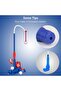 Imagifun 4-in-1 T-Ball and Golf Set for Kids,Toddler Baseball Tee with Pitching Machine and Retractable Bat,Blue - 6