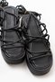 Zri̇n-1021 Premium Black Padded Women's Sandals - 4