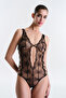 Ange Black Bodysuit - مجموعة Privee
