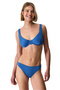 Blue Gillian Mid-Waist Bikini Bottom - 3