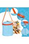 Mesh Sea Shell Bags for Beach,2 Piece Sand Toy Storage Bucket,Kids Shelling Collecting Tools - 5