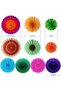 Fiesta Party Decoration Set,33 Pieces,Mexican Themed Hanging Fans,Rainbow Pom Poms,Bunting and Streamers - 3