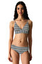Ringel Striped Textured Mid-Waist Bikini Bottom - 3