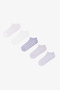 5 Pairs of Cotton Star Patterned Booties Socks