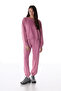 Rose Pink Active Sweatshirt with Stitching Detail