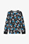 Black Boy's Sonic Long Sleeve Cotton Pajama Set - 2