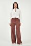Tie-Up High Waist Wide Leg Comfortable Fit Pants Women's Pants 6923906 - 2