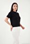 Soft Textured Crew Neck Short Sleeve Knitwear Blouse Women's Bluz 4617054 - 4