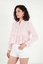 Hakim Collar Lace Detailed Striped Shirt Women's Shirt 6982214 - 4