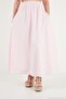 Cotton Blend Regular Fit Elastic Waist Skirt Women's Skirt 4613143 - 2