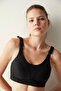 Black Cross Back Sports Bra - 2