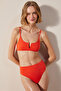 Basic Super High Leg Coral Bikini Bottom - 3