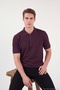 Regular Fit Zippered Polo t Shirt Men's Polo t Shirt 5904069 - 4